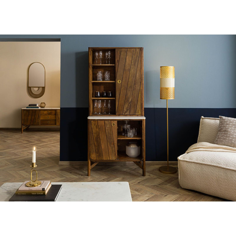 LOS ANGELES Display Cabinet, Brewing/Natural