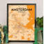 Amsterdam City Map - No Frame Print-396963316