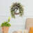 Artificial Greenery Wreath with Bow and Tulips