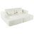 U_Style Corduroy Double Sofa Bed With 2 Pillows-2113036328