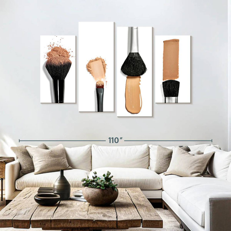 Shuttleworth Foundation Makeup Brushes, 54" H x 84" W