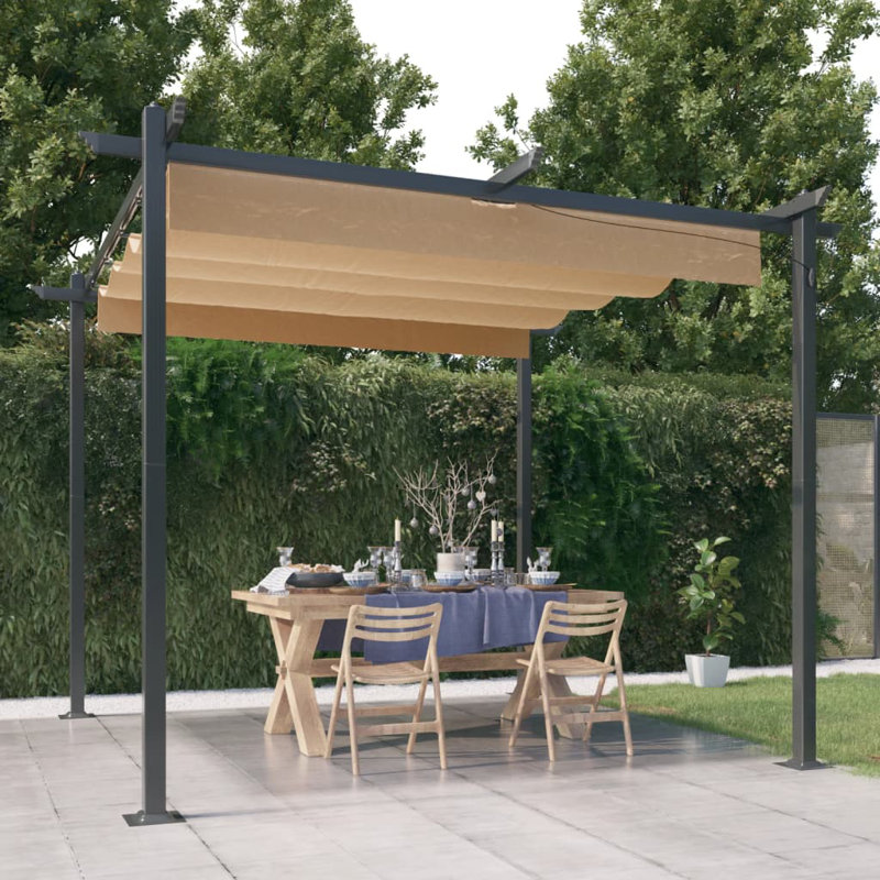Amay 3m x 3m Metal Party Tent, Taupe
