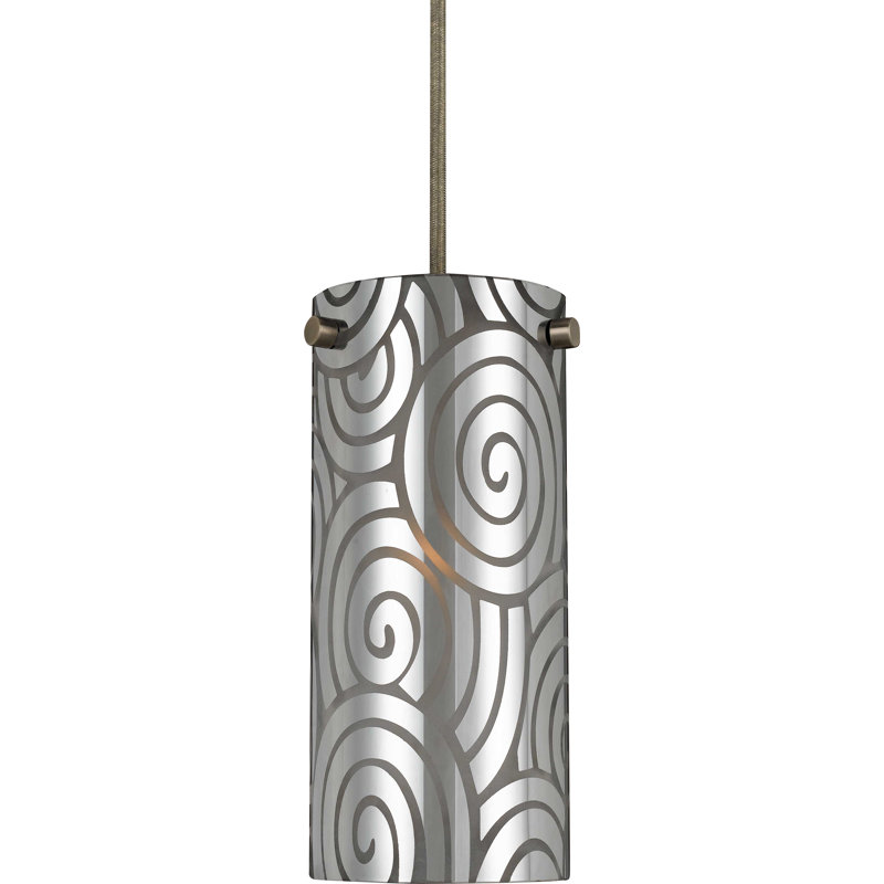 Luminaire suspendu à cylindre simple 1 lumières Colebrook