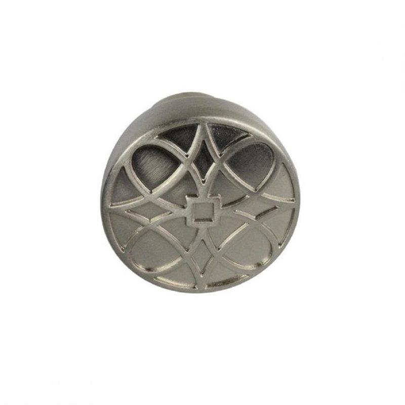 Poignée ronde 1 1/4 po Augusta, Nickel satiné