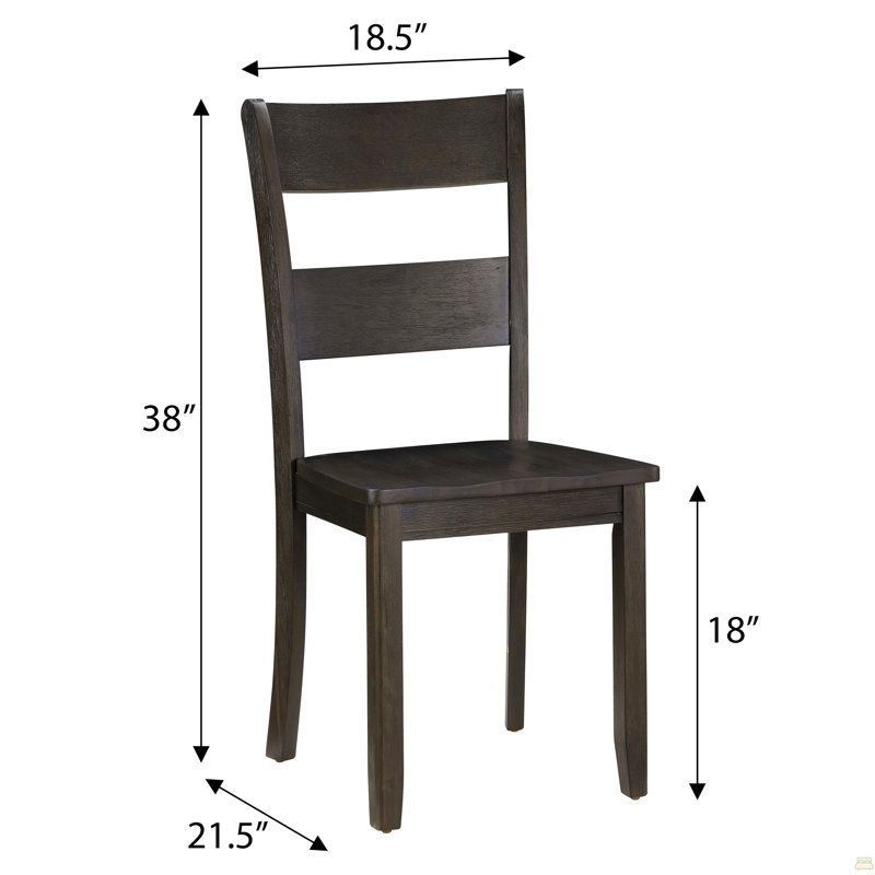 Ensemble de 2 chaises d'appoint en noyer patiné