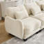 Canapé modulaire en chenille 70,8 po avec coussin et repose-pieds mobile-130916049