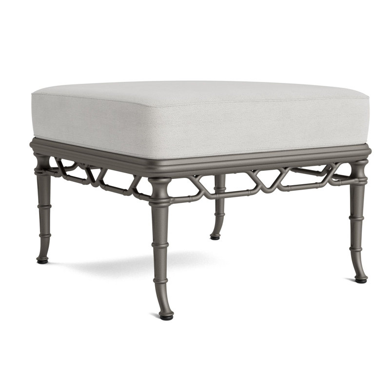 Calcutta Outdoor Ottoman, Mica, Fushion Dove