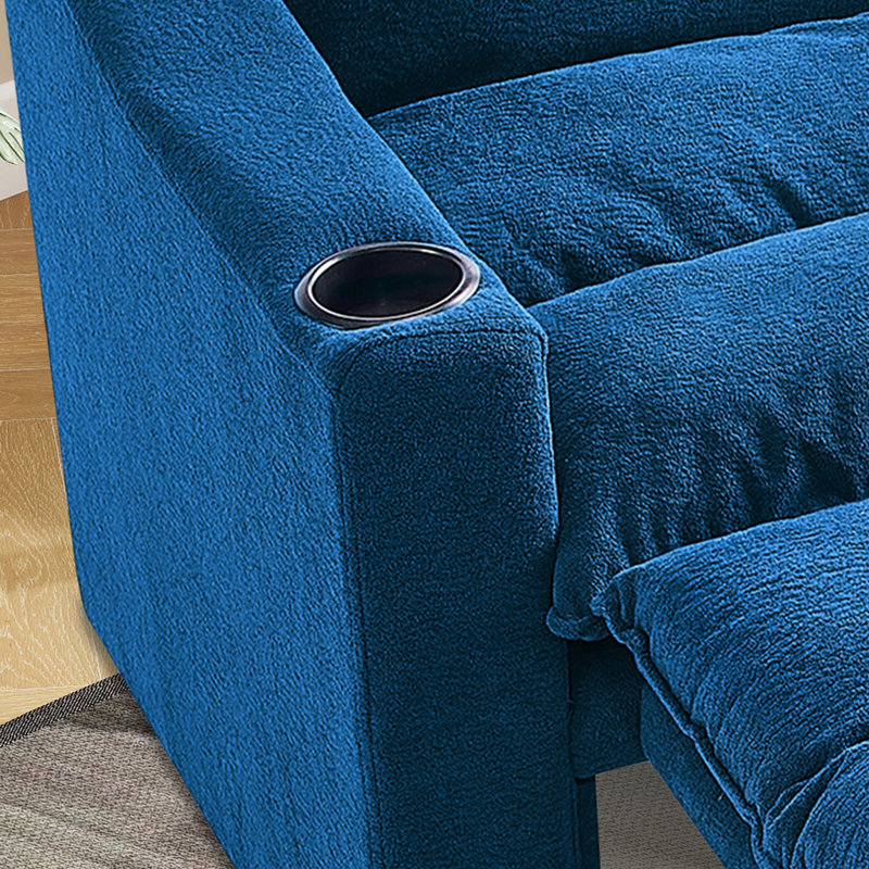 Fauteuil convertible convertible 3-en-1, Bleu