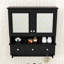 Armoire de salle de bain luxueuse avec tablette, tiroirs, miroirs et crochets-271881690