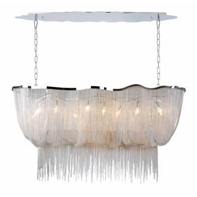 Lustre géométrique unique à 8 lumières Fenway