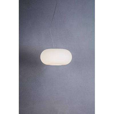 1 - Light Matt White Drum Pendant