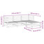 Tardun 70cm Wide L-Shaped Patio Sofa-549623066