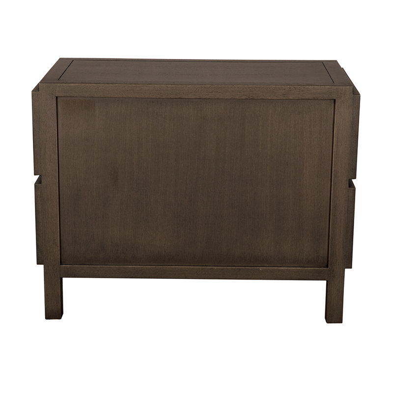 Plato 2 - Drawer Nightstand, Greige Walnut