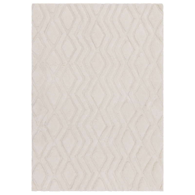 Peck Shaggy Ivory Rug, Rectangle 120 x 170cm