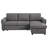 Kenna Grey Sleeper Sofa Sectional With Storage