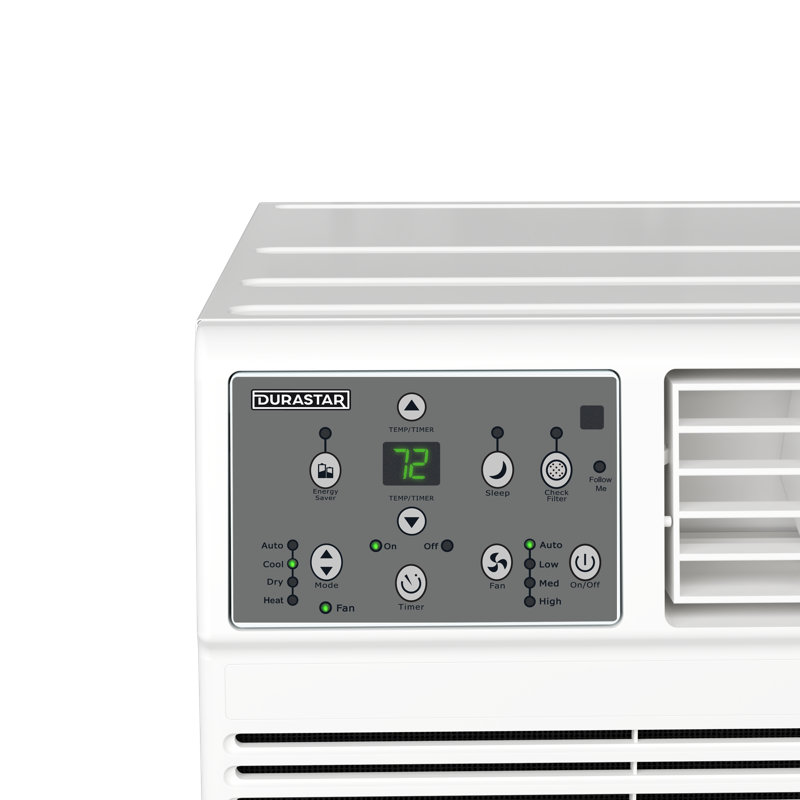 14,000 BTU 208 / 230V Through The Wall Air Conditioner With 10600 BTU Supplemental Heating And Wall Sleeve