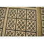 Tapis unique en laine noué à la main de 9 pi x 12 pi vert / jaune / noir