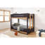 Mobilier de chambre à coucher au-dessus d'un lit superposé de style contemporain