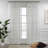 Triple Pinch Pleated Extra Long and Extra Wide Faux Linen Sheer Single Panel-92185595-92185609