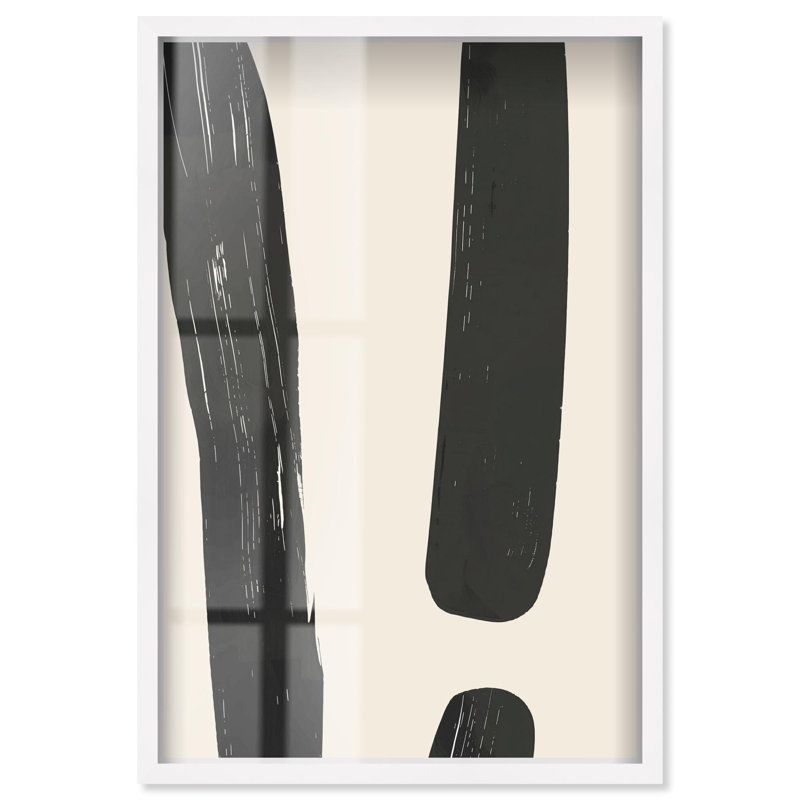 Décoration murale moderne Contempogeo III Shadowbox Print par Art Remedy, H 16 po x l 11 po, Blanc
