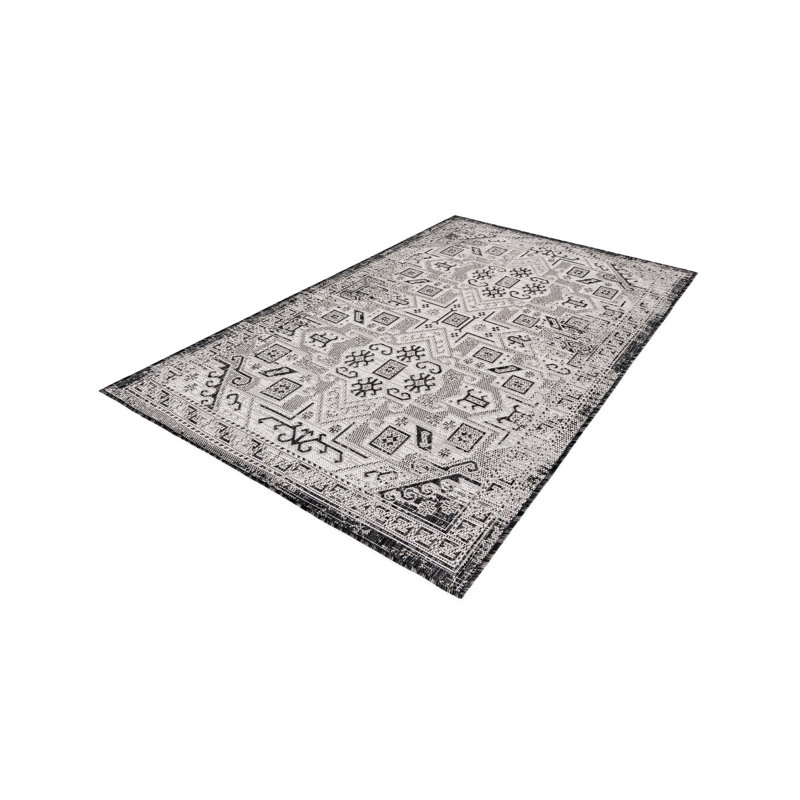 Alucard Southwestern Blue Indoor / Outdoor Area Rug, Rectangle 5'3" x 7'1"
