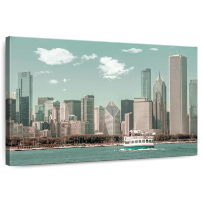 Style rétro Sirci Chicago Skyline