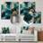 Glam Abstract Wall Decor on Metal-226090407