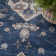 Lietz Machine Washable Persian Denim Area Rug in Blue/Gray/Beige