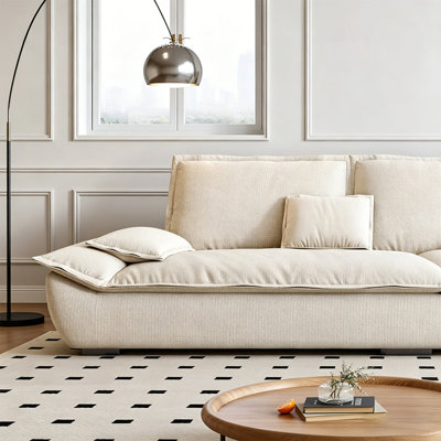 2 Seater Cotton Blend Sofa