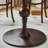 Nut-brown Round Solid Wood Dining table-1348548763