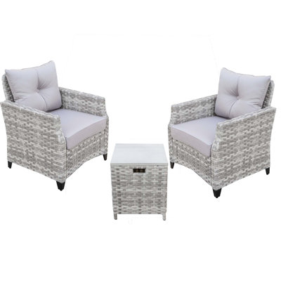 Alseepa 2 - Person Patio Conversation Sets with Cushions