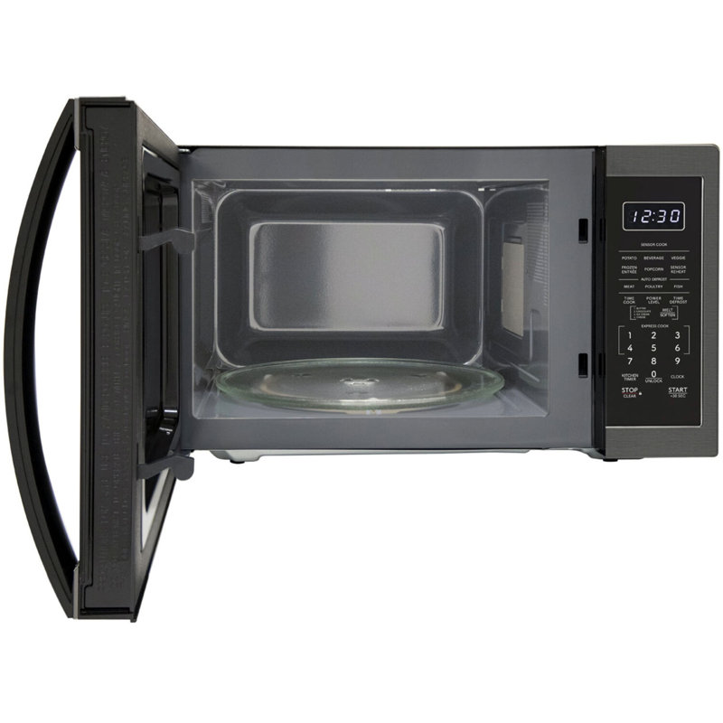 1.4 cuft 1100W Countertop Microwave in Black