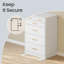 Commode de rangement moderne 23,7 po Holsworthy avec 6 tiroirs-124632138