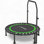 Mini trampoline pliable de 40 po, charge intérieure maximale de 450 lb avec trampoline réglable à 4 niveaux et bandes de résistance, trampoline d'exercice pour adultes pour la maison, le jardin et la salle de sport