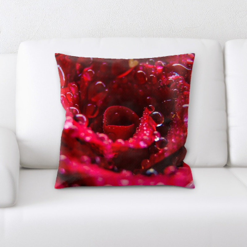 Coussin décoratif on rose Rain