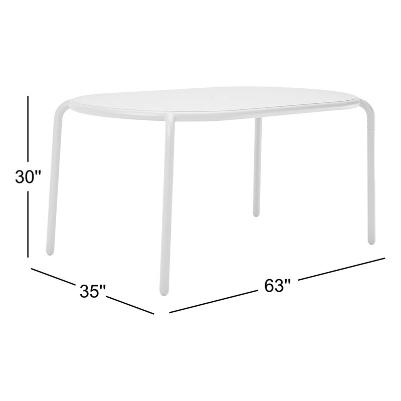 Toni Tavolo Outdoor Dining Table, Mist Green