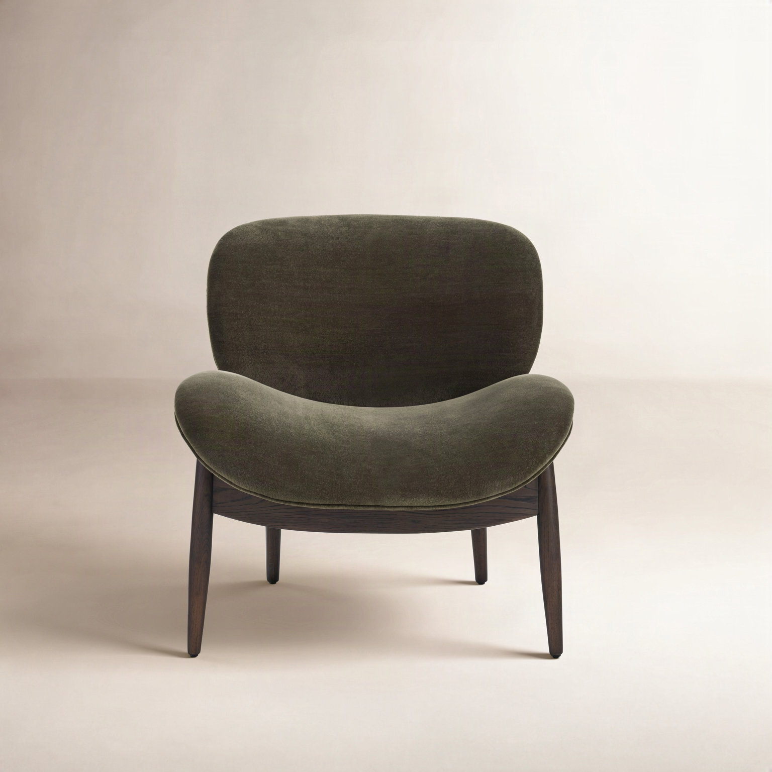 Oak Side Chair, Sienna Brown, Monte Olive Wool