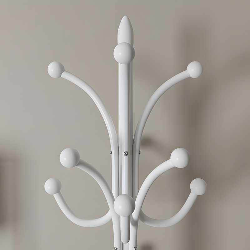 Portemanteau autoportant pour la chambre à coucher, cintre robuste avec plusieurs crochets pour vestes, sacs et accessoires, solution d'organisation de maison peu encombrante