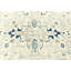 Tapis oriental tribal gris 4X6 One-of-a-Kind