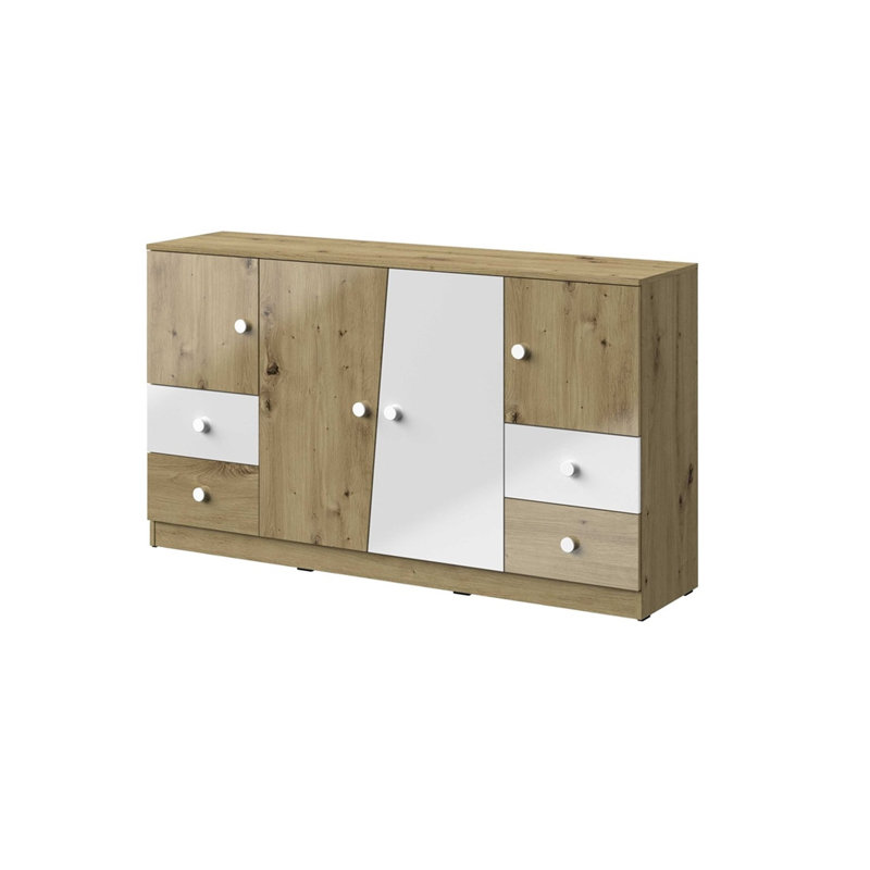 Nantes 160cm Sideboard, White High Gloss