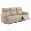 Canapé inclinable à mouvement manuel Sonny, microfibre polie beige foncée moelleuse