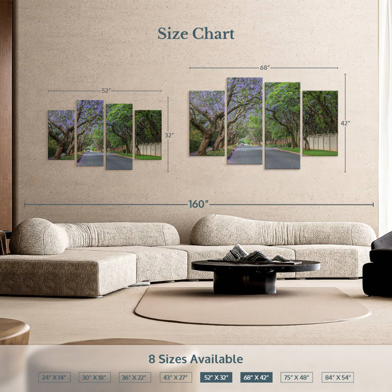 Mehar Jacaranda Trees In Pretoria, 42" H x 68" W
