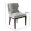 Ensemble de 2 chaises d'appoint Hutton