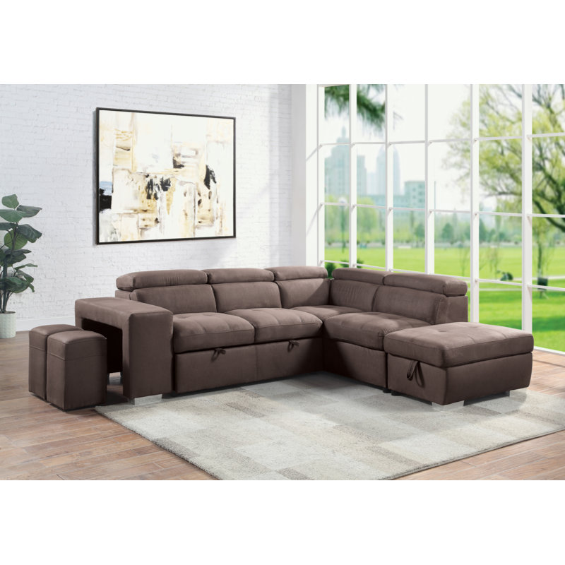 Brown Storage Ottoman