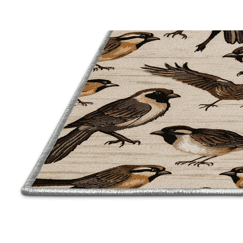  Tapis lavable Cape Sparrow Birds, Tapis de couloir 2 pi x 5 pi