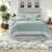 Oversized Cotton Bedding Sets, Aqua Jacquard Coastal Comfort For Home