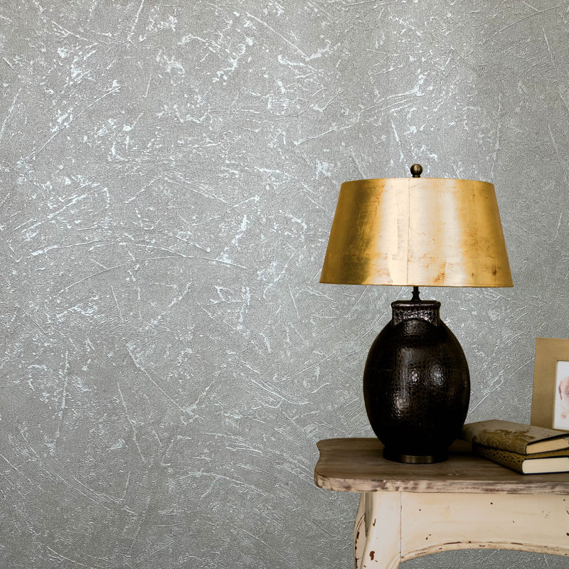 Rouleau de papier peint texturé Textures Collection, Argent argent
