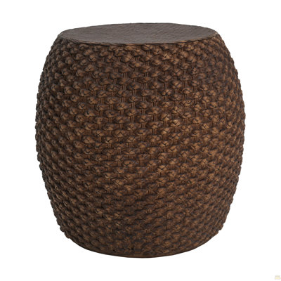 Faux Rattan Side Table for Both Indoor and Outdoor Use