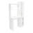 Versalles Writing Desk, Modern Studio or Office Desk, Two Superior Shelves, And Five Side Open Shleves For Books Organization-1969360800