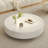 Simple luxury cream style marble coffee table